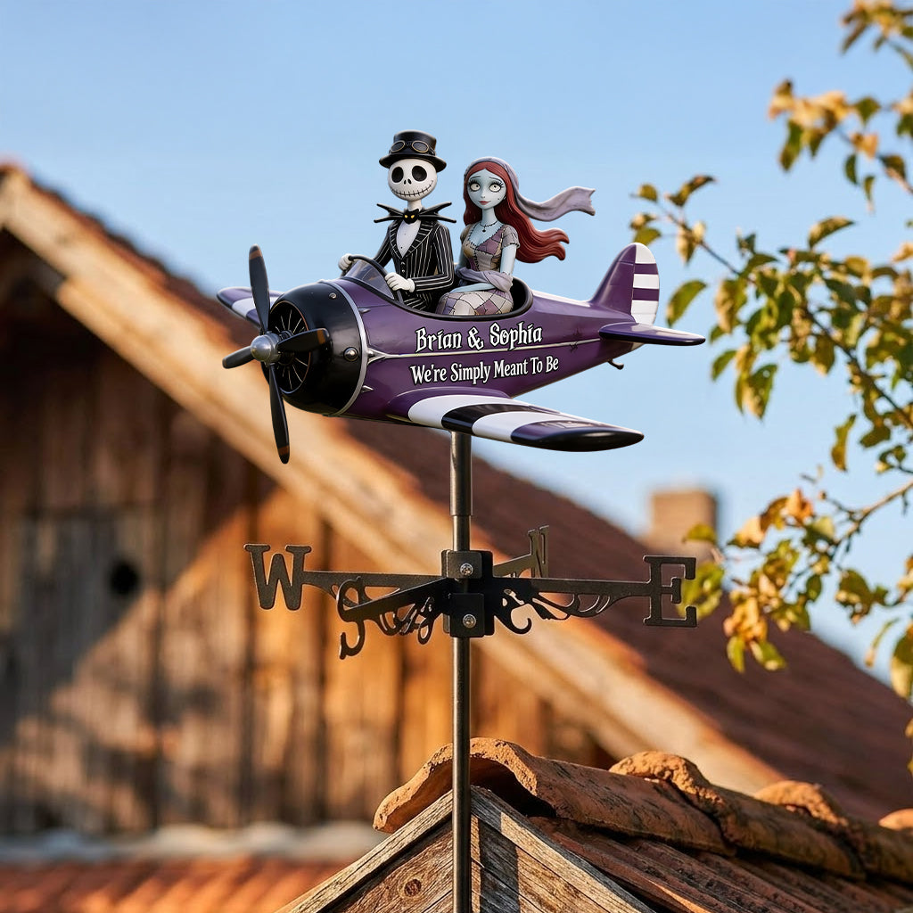 We're Simply Meant To Be - Personalized Nightmare Weather Vane