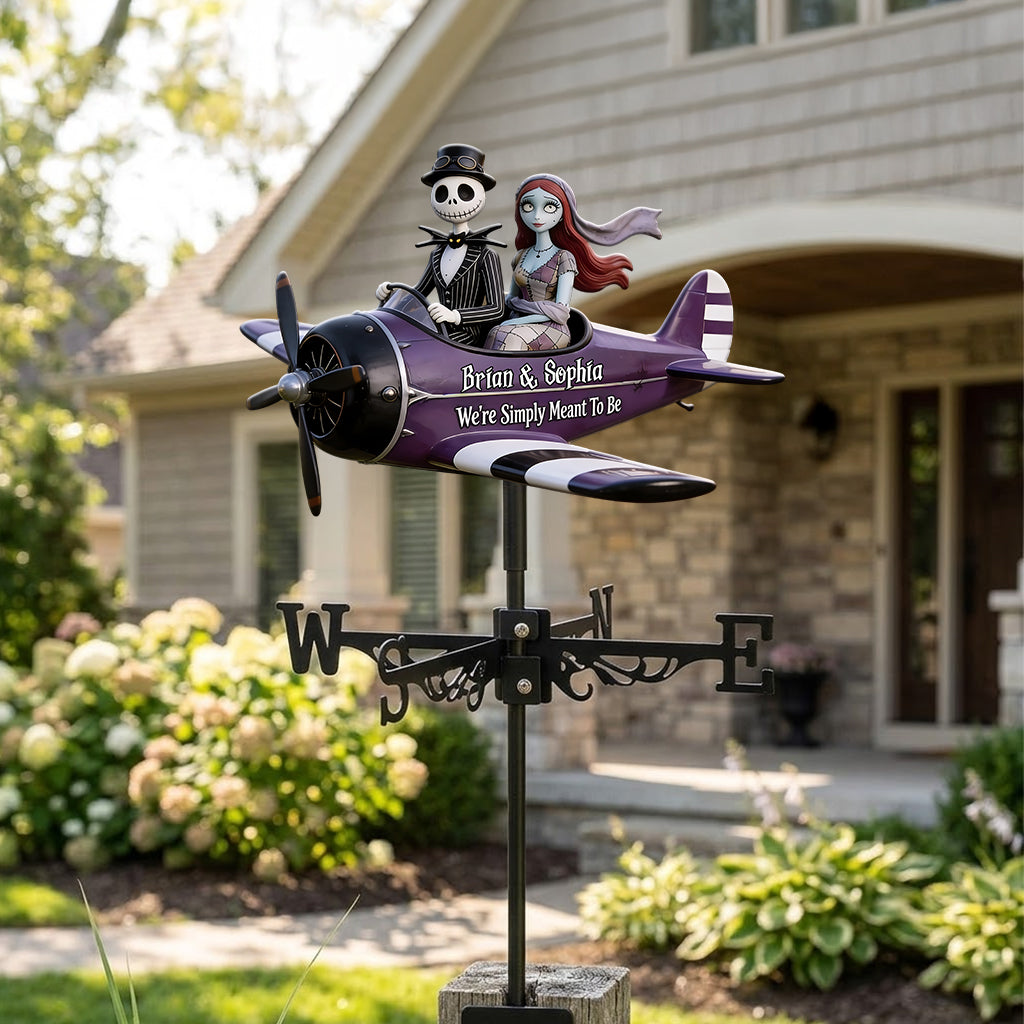 We're Simply Meant To Be - Personalized Nightmare Weather Vane