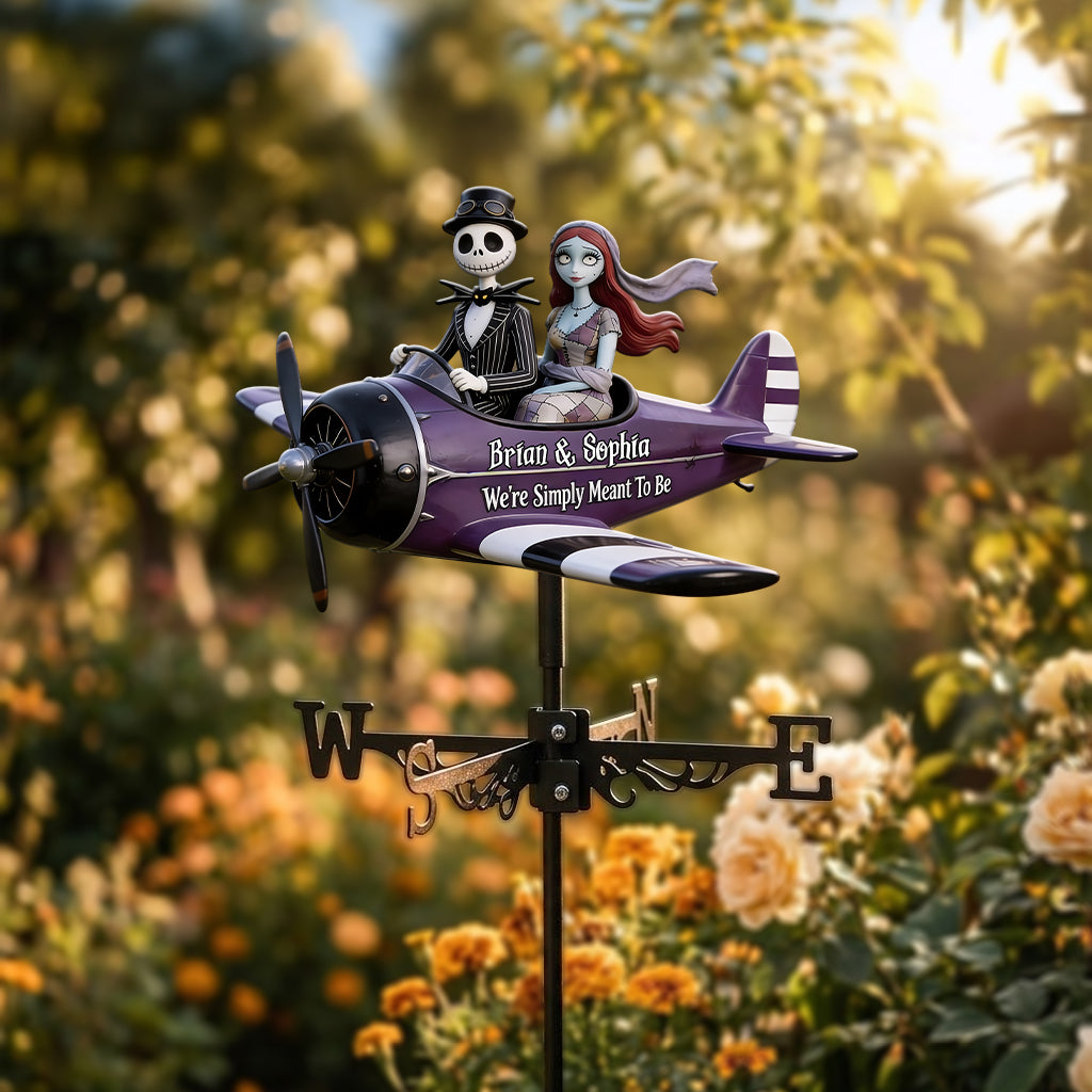 We're Simply Meant To Be - Personalized Nightmare Weather Vane