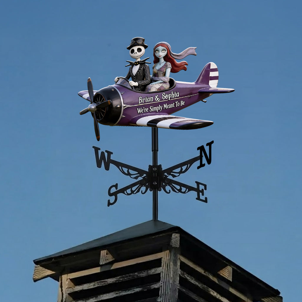 We're Simply Meant To Be - Personalized Nightmare Weather Vane