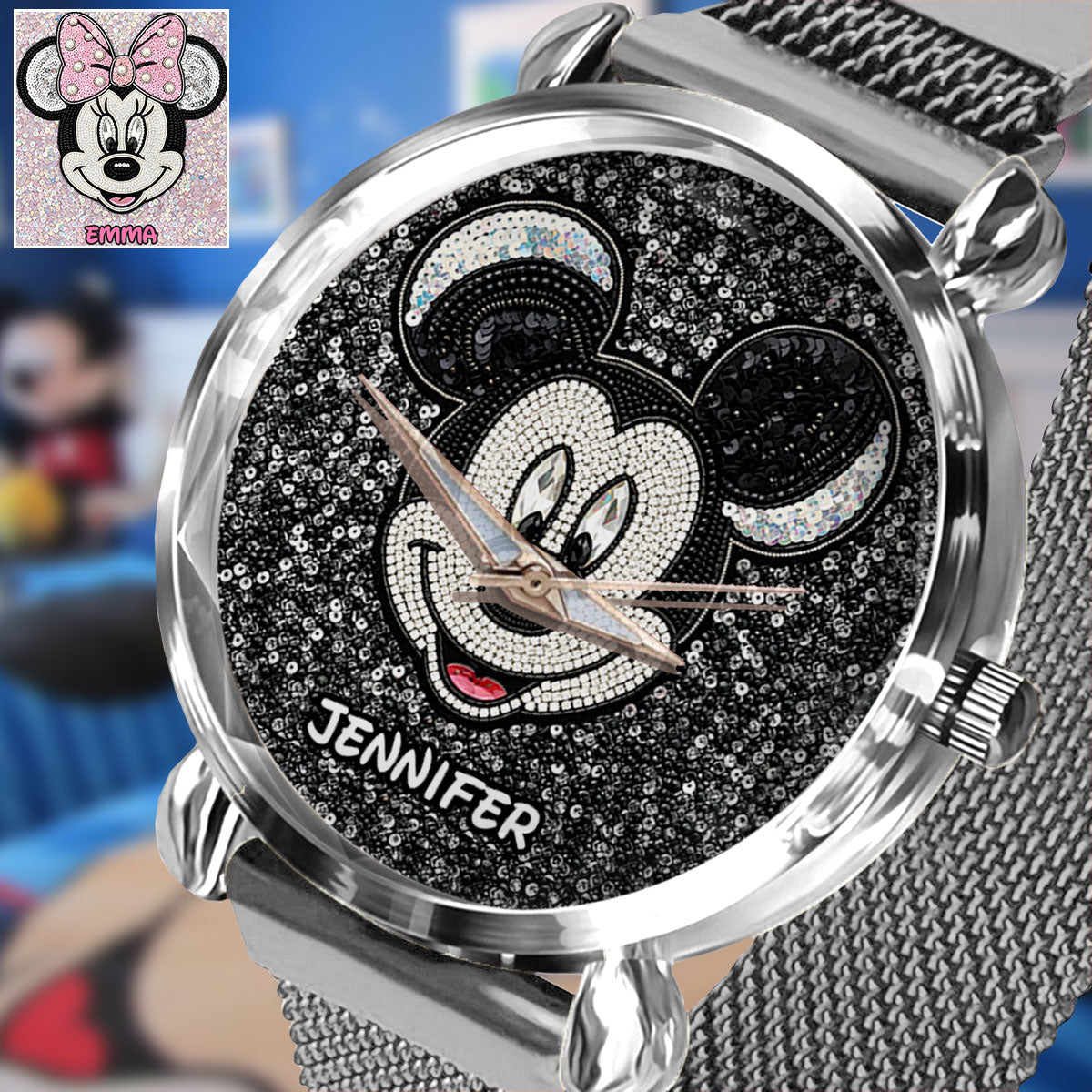 Magical Moments - Personalized Mouse Women Hand Watch