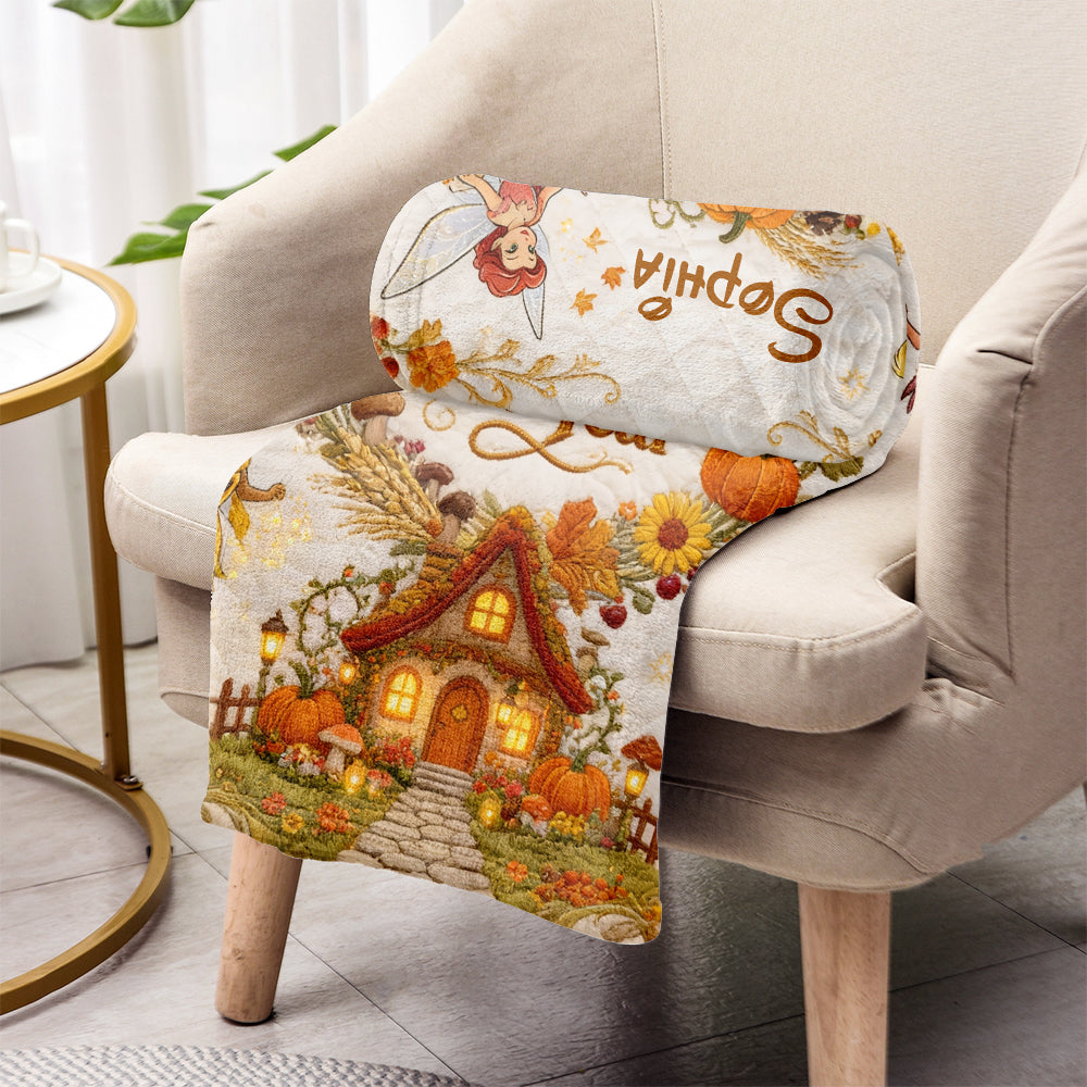 It's The Most Beautiful Time Of The Year - Personalized Flying Fairy Blanket