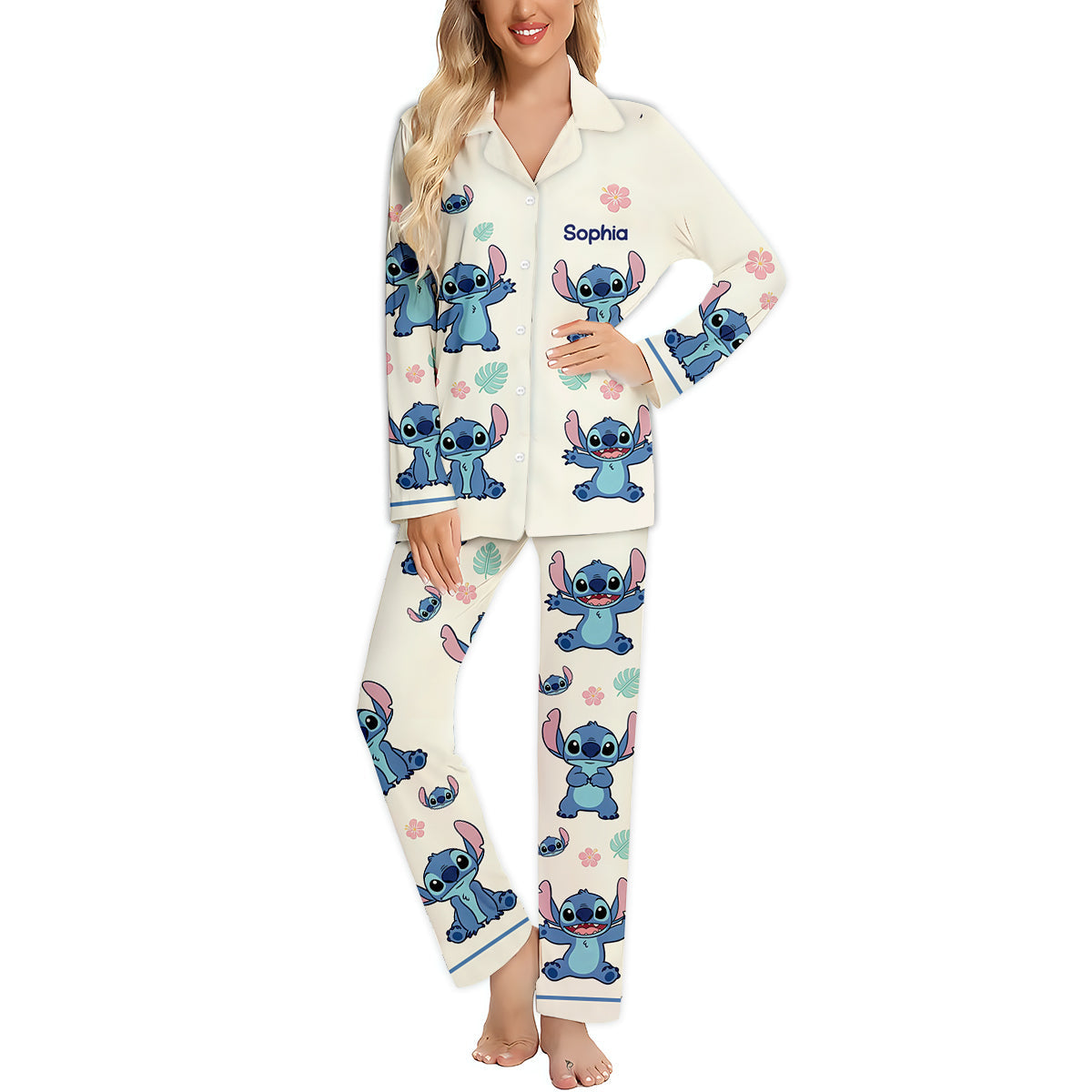 Ohana - Personalized Ohana Button Down Pajamas