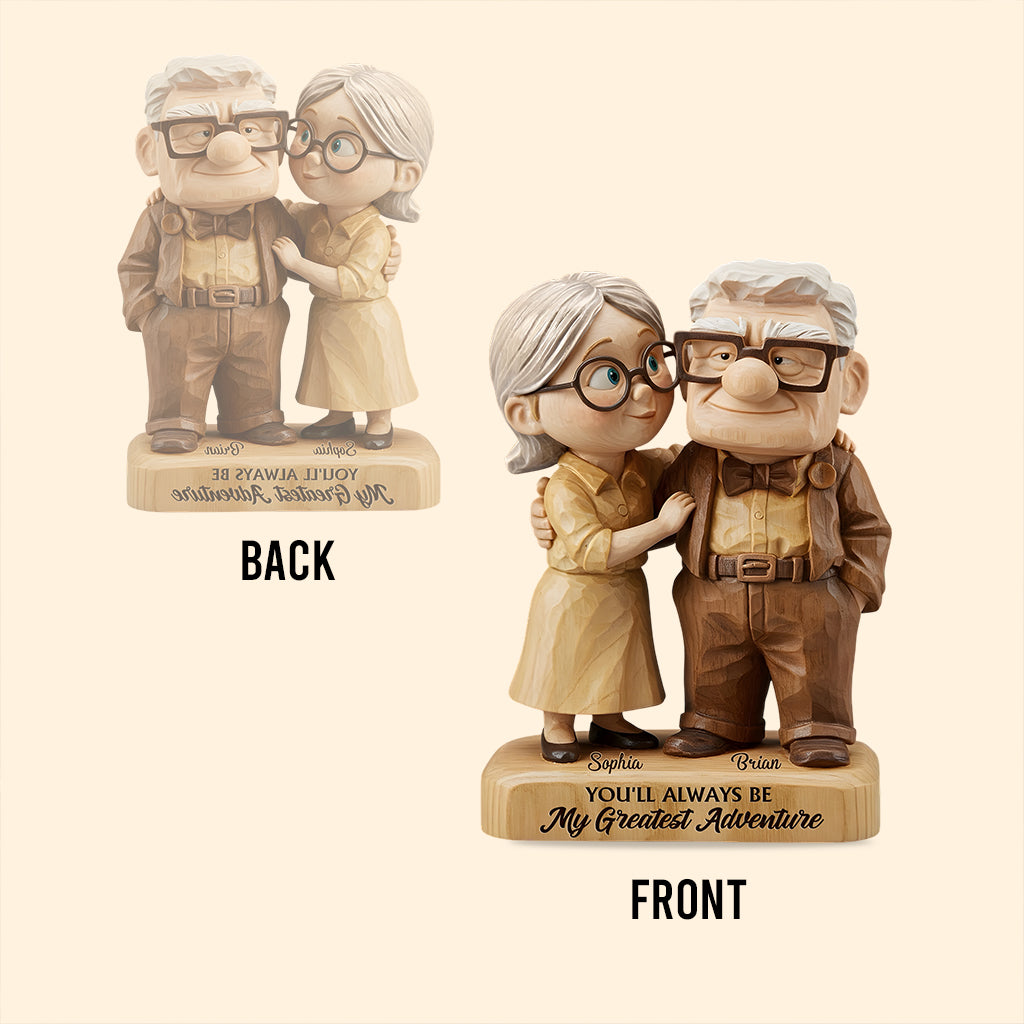 You Are My Greatest Adventure - Personalized Couple Custom Shaped Acrylic Plaque
