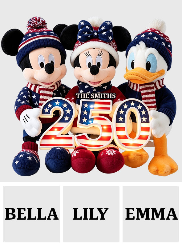 250 Anniversary Magical Friends - Personalized Mouse LED Light Tree Topper