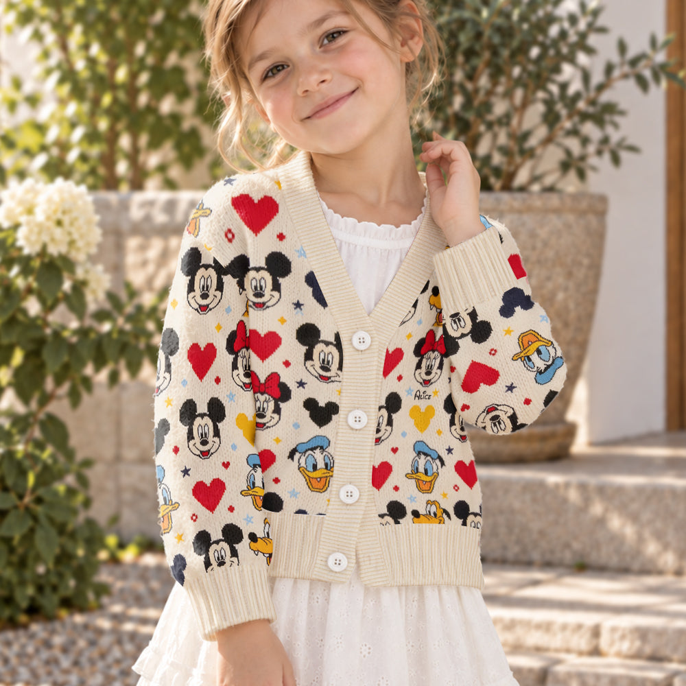Friends - Personalized Mouse Cardigan Sweater