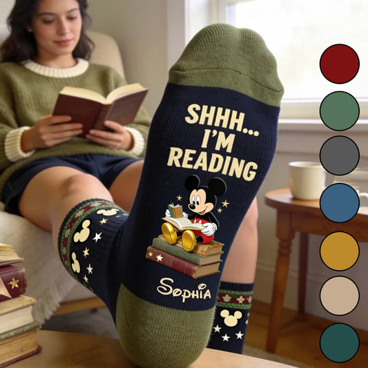 I'm Reading - Personalized Mouse Socks