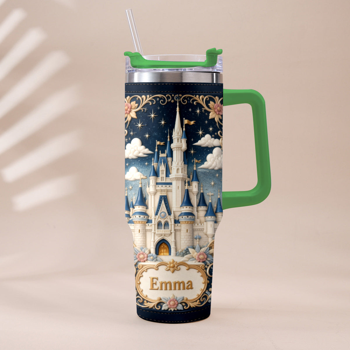 Magic Castle - Personalized Dream Trip Tumbler With Handle
