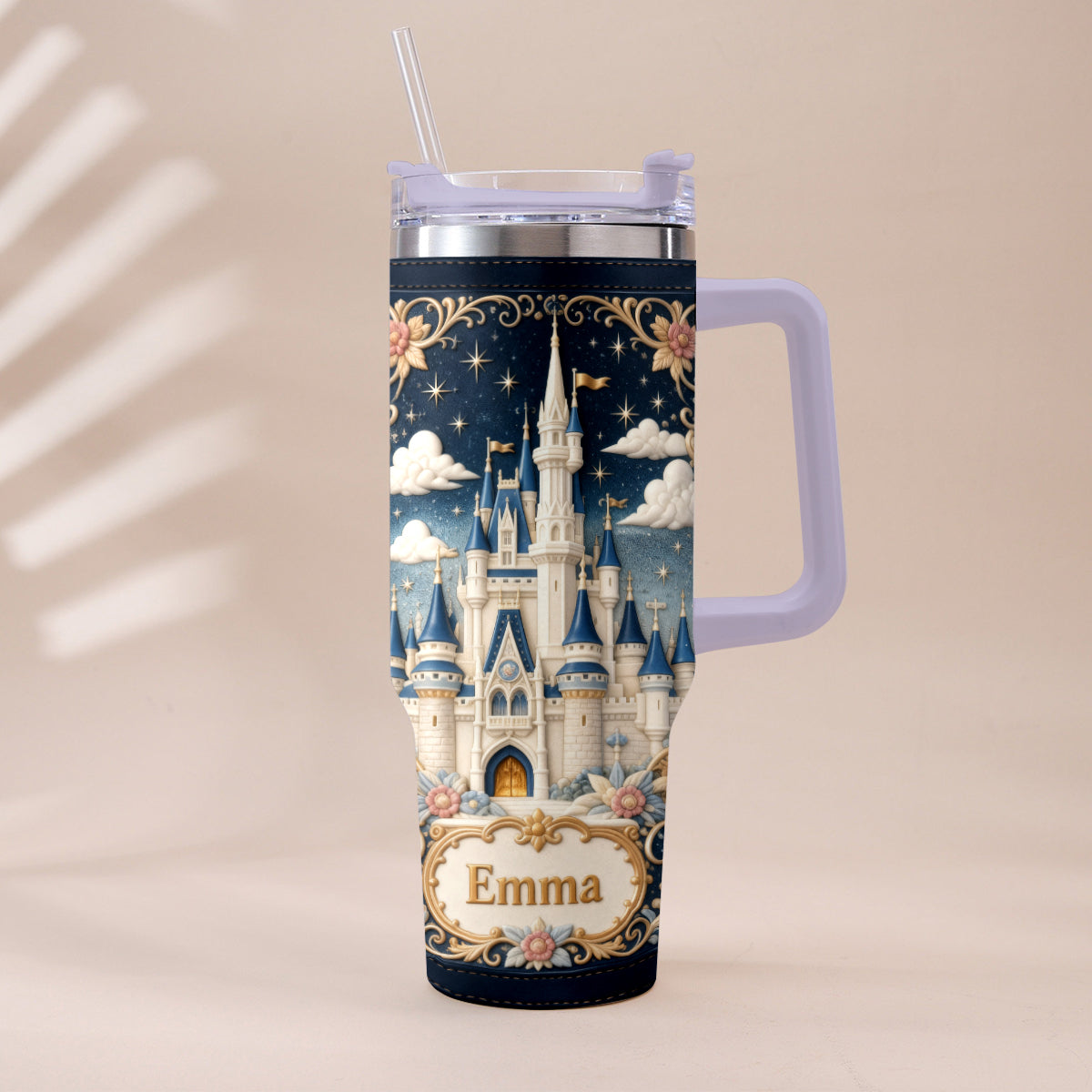 Magic Castle - Personalized Dream Trip Tumbler With Handle