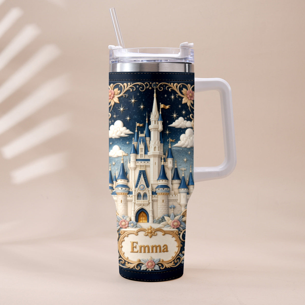 Magic Castle - Personalized Dream Trip Tumbler With Handle