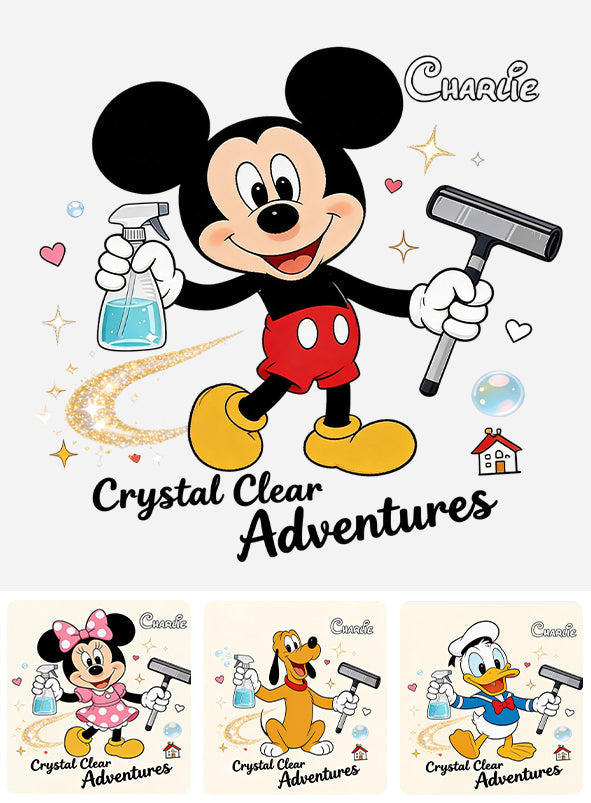 Crystal Clear Adventures - Personalized Mouse Decal Full