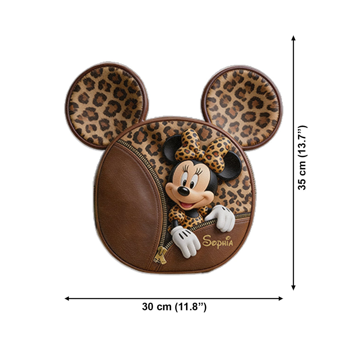 Magic School - Personalized Mouse Changeable Leather Patch Backpack