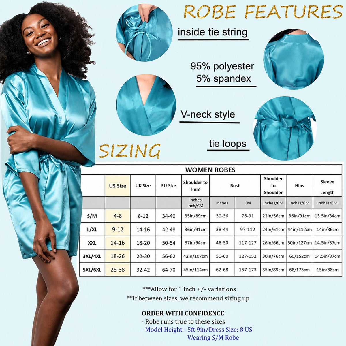 Fall Vibes - Personalized Mouse Satin Robe