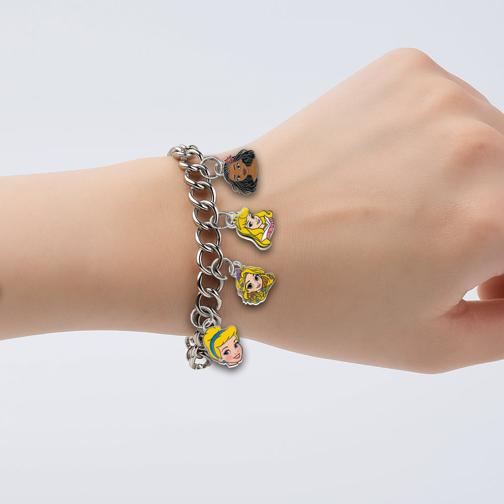 Princesses On The Wrist - Personalized Princess Bracelet With Charms