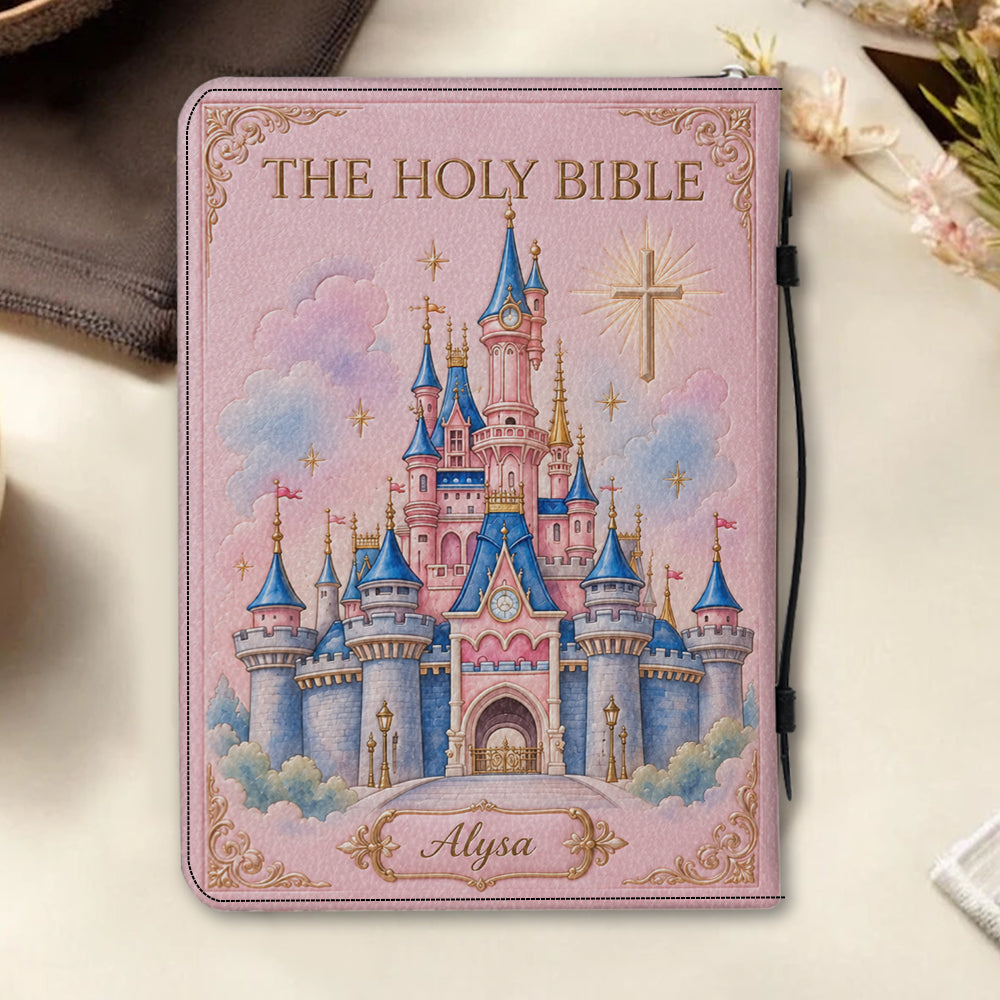 Church & Castle - Personalized Dream Trip Leather Bible Cover Bag