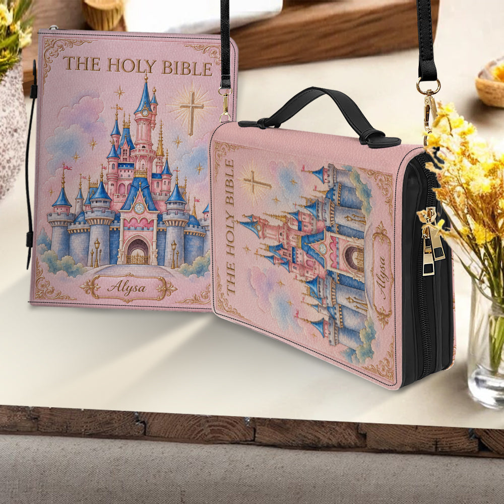 Church & Castle - Personalized Dream Trip Leather Bible Cover Bag