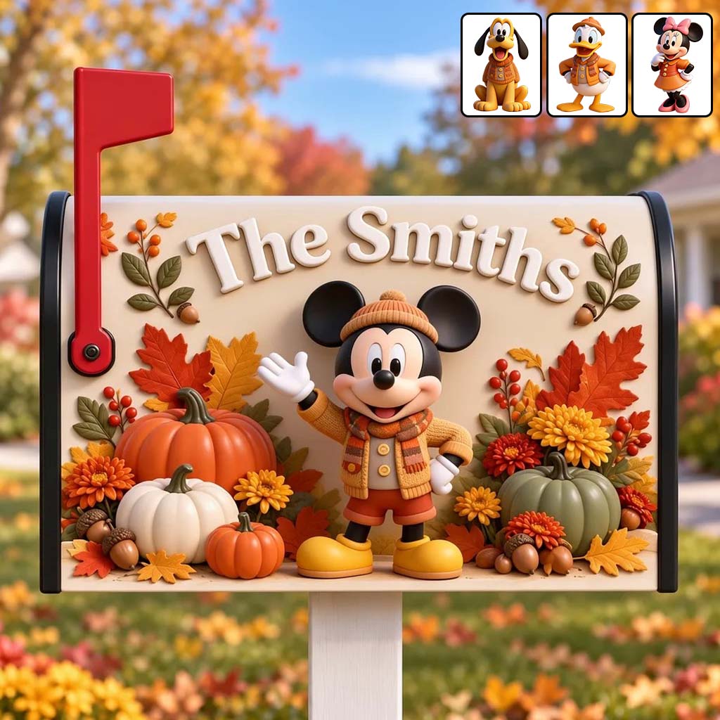 Magic Fall - Personalized Mouse Mailbox Cover