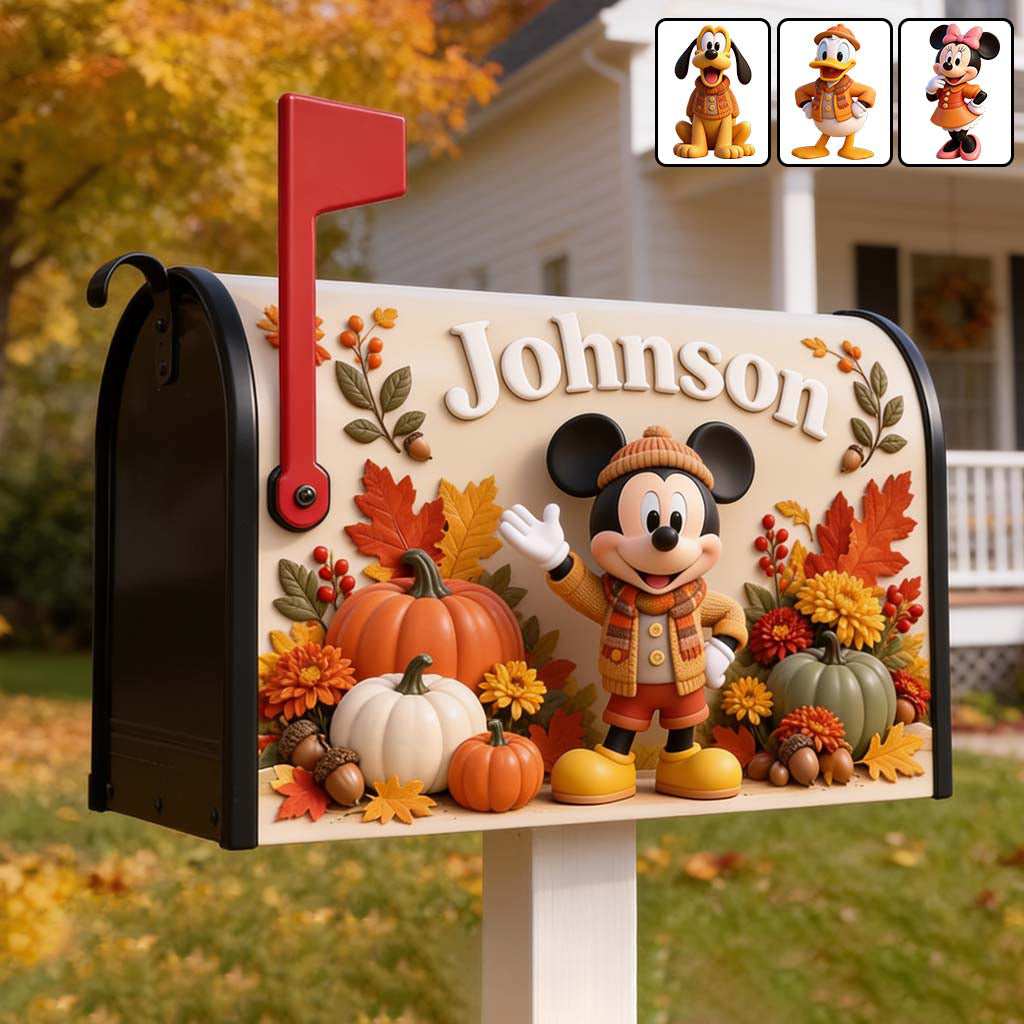 Magic Fall - Personalized Mouse Mailbox Cover