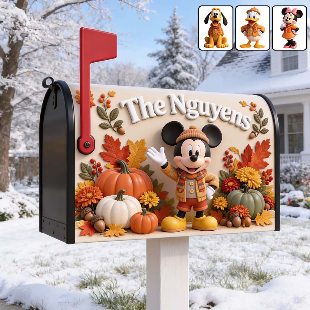 Magic Fall - Personalized Mouse Mailbox Cover