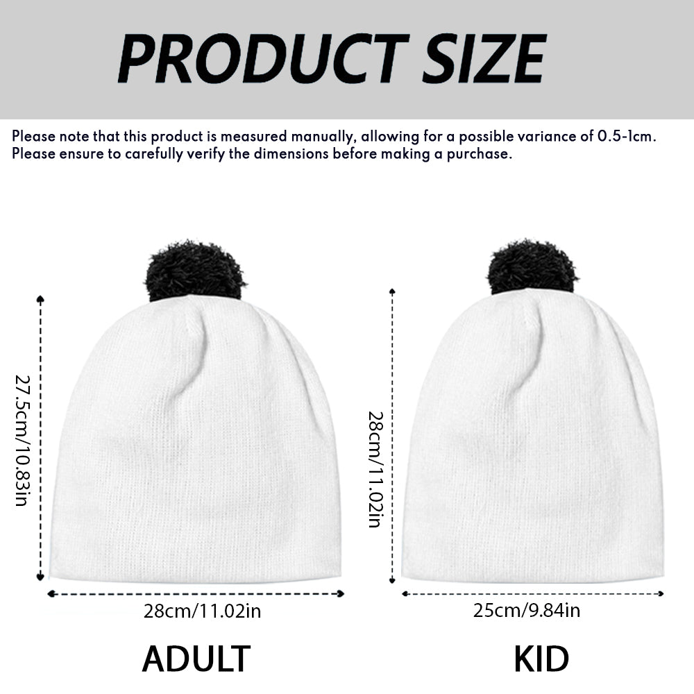 Fall Vibes - Personalized Yellow Bear Beanie Hat