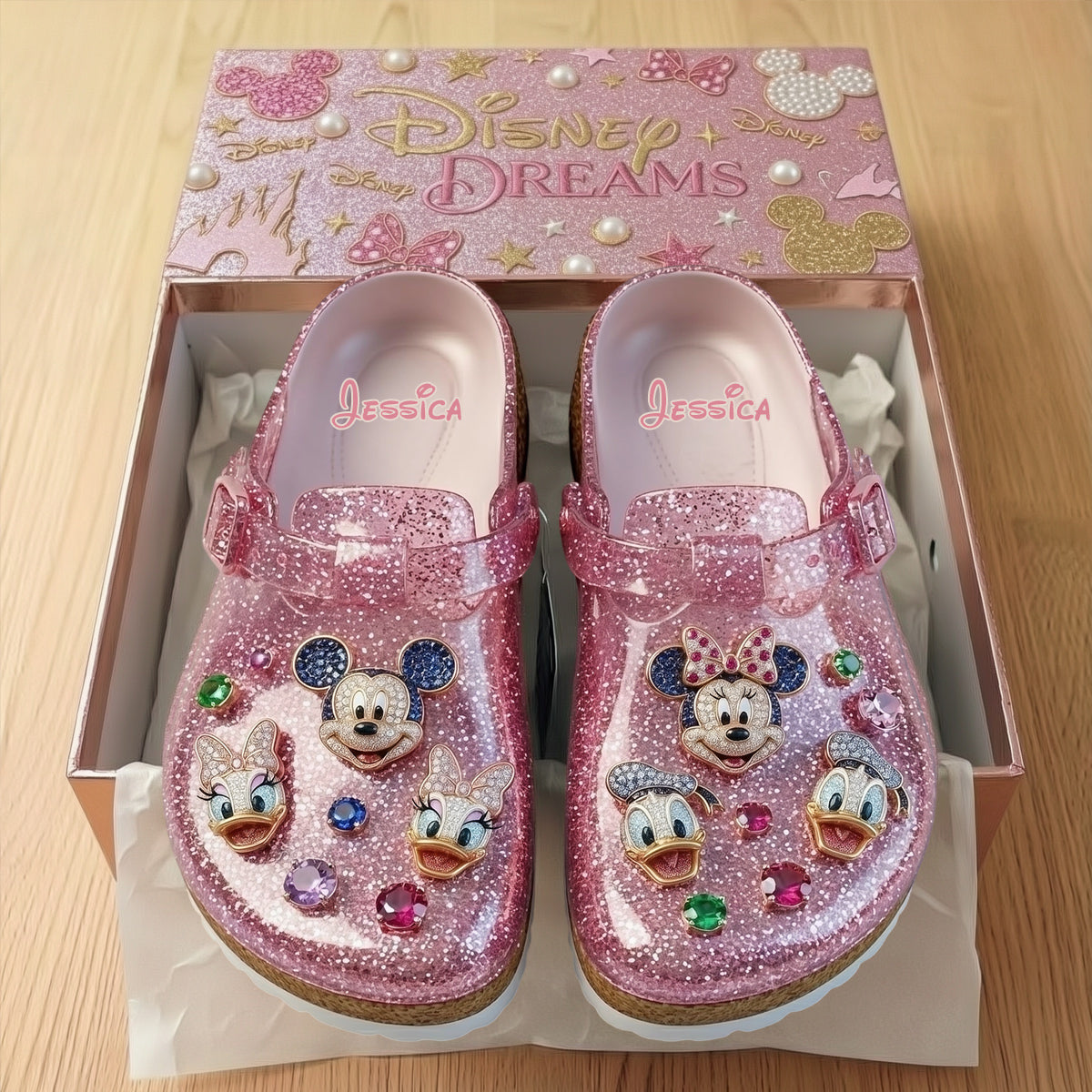 Friends - Personalized Mouse Clogs With Arch Support