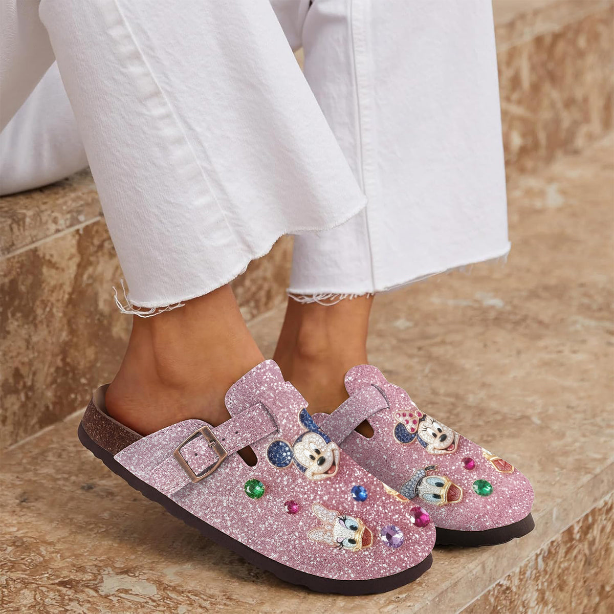 Friends - Personalized Mouse Clogs With Arch Support