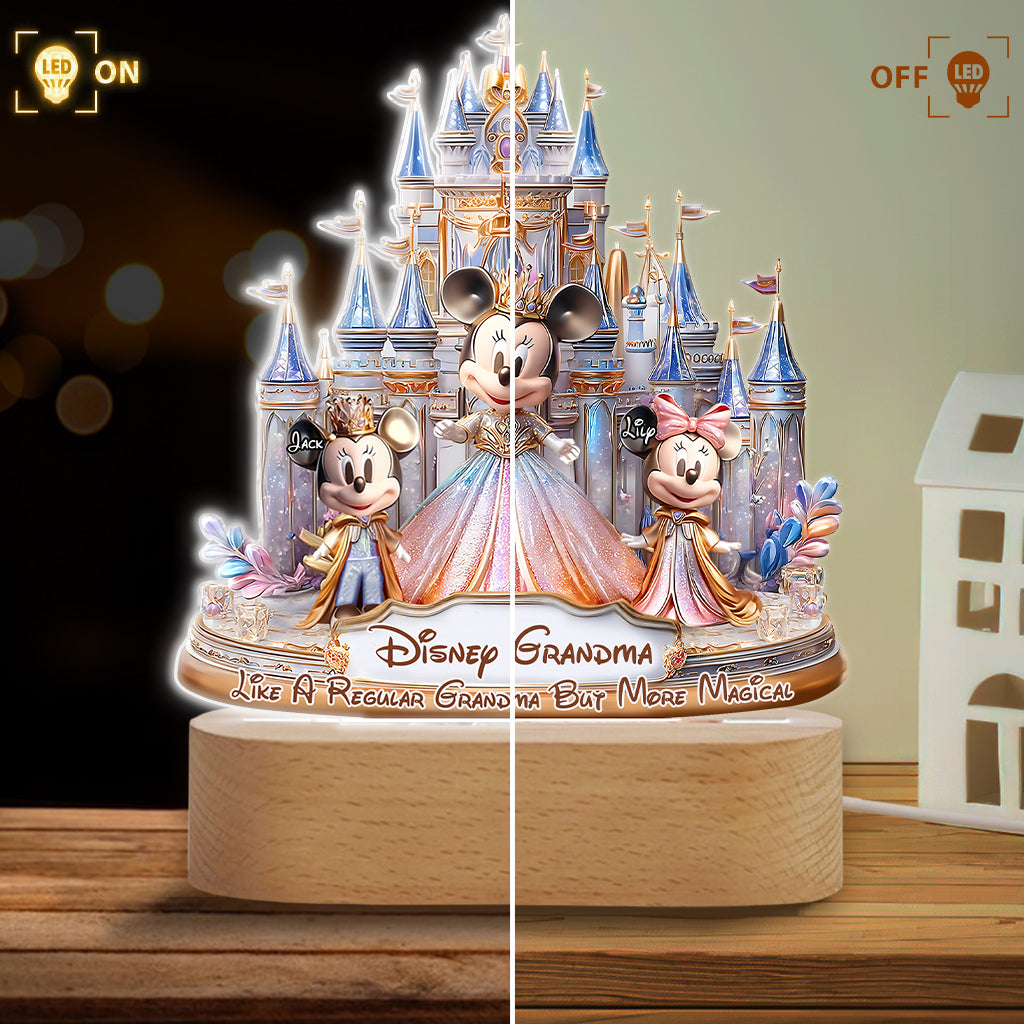 Magic Grandma - Personalized Mouse Shaped Plaque Light Base