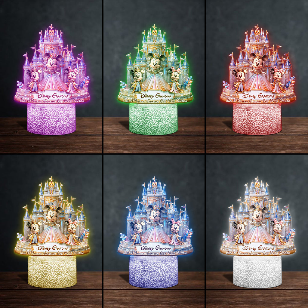 Magic Grandma - Personalized Mouse Shaped Plaque Light Base