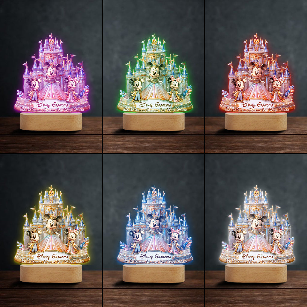 Magic Grandma - Personalized Mouse Shaped Plaque Light Base