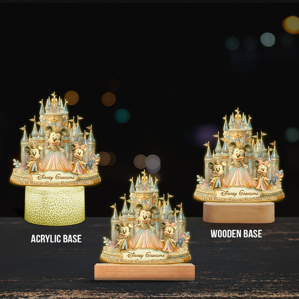Magic Grandma - Personalized Mouse Shaped Plaque Light Base