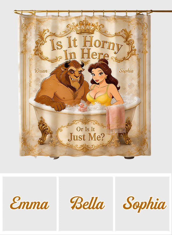 Beauty The Beast - Personalized Beauty And The Beast Shower Curtain