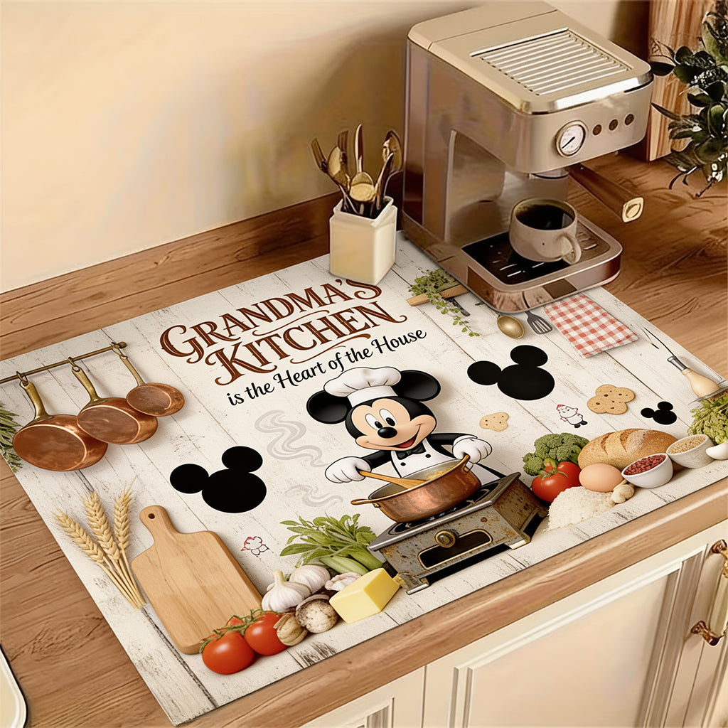 Cute Mouse Chef Stove Top Cover for Electric Stove - Personalized Mouse Doormat