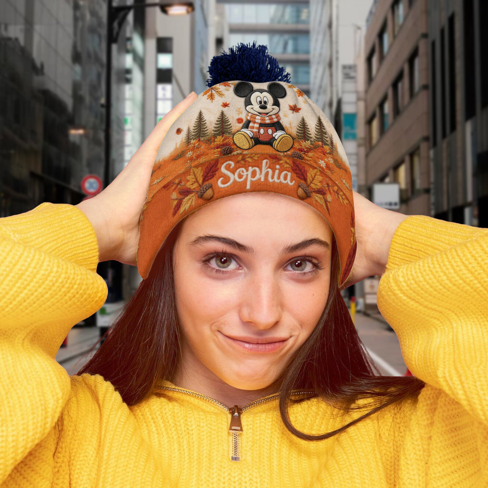 Fall Vibes - Personalized Mouse Beanie Hat