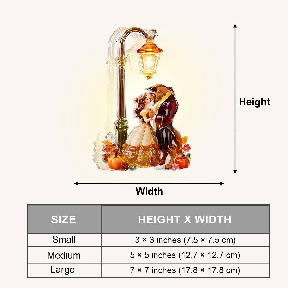 Wonderful Time Of The Year Couple Gift - Personalized Beauty And The Beast LED Light Ceramic Pot