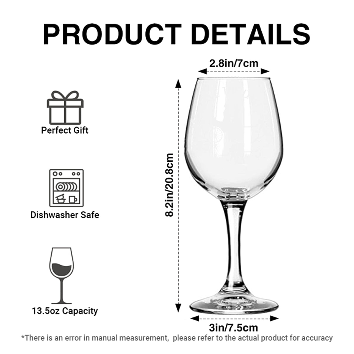 Magical World - Personalized Mouse Wine Glass With Long Stem