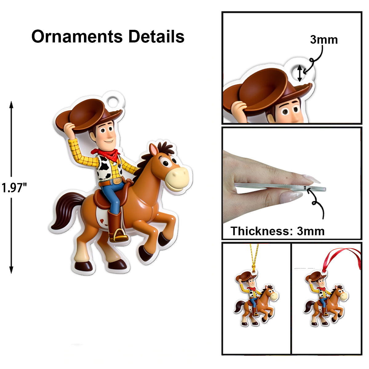 Toy Countdown - Personalized Toy Story Folded Advent Calendar With Ornaments