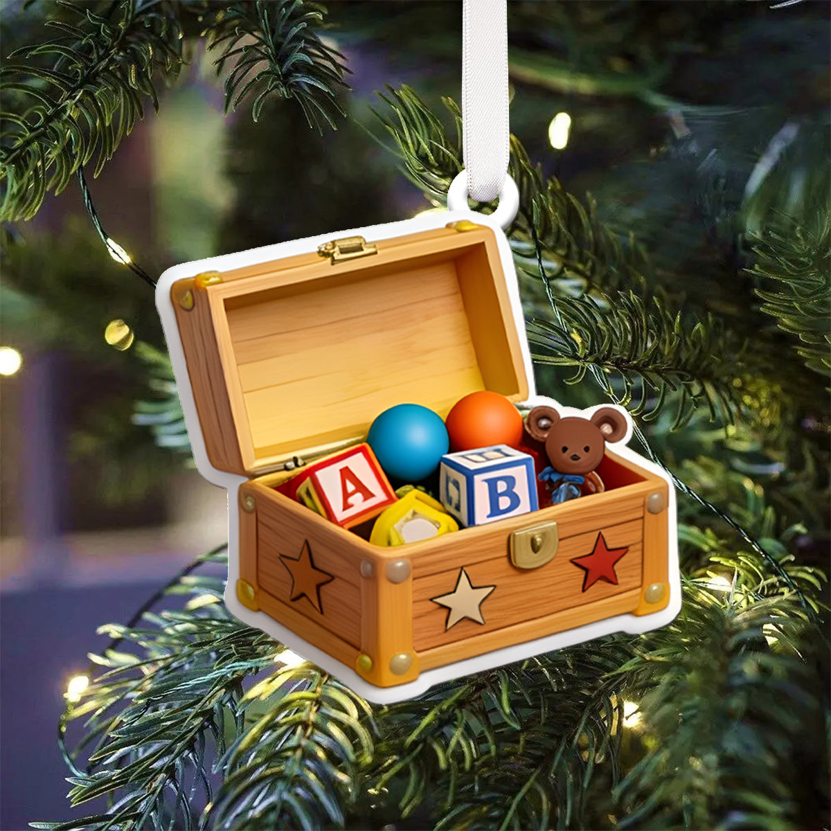 Toy Countdown - Personalized Toy Story Folded Advent Calendar With Ornaments