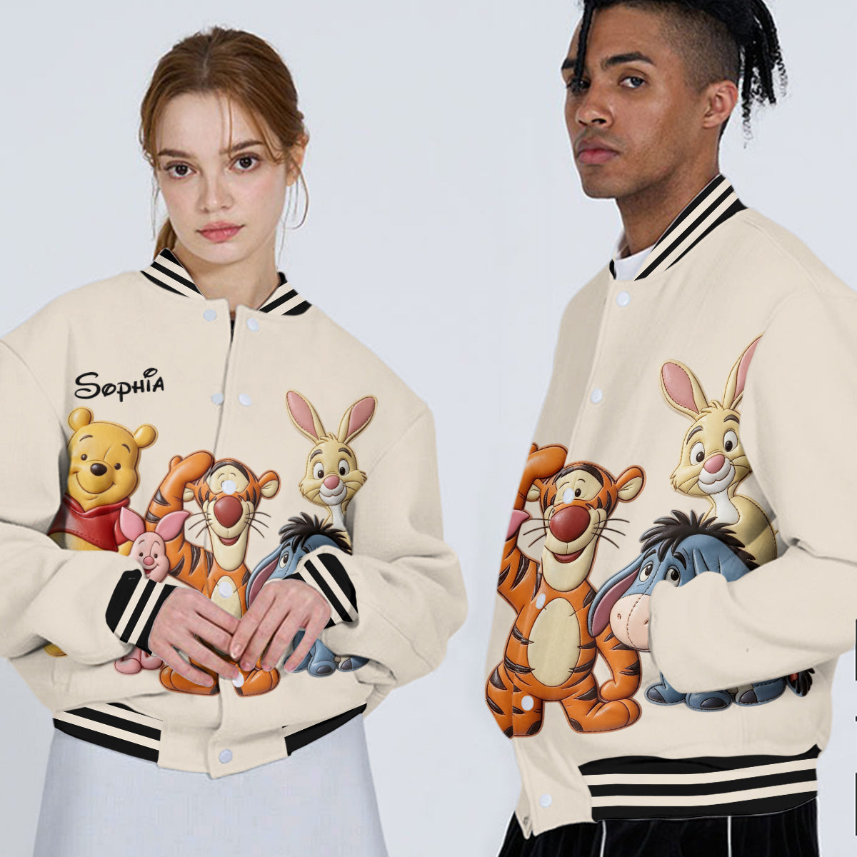 Friends - Personalized Yellow Bear Varsity Jacket