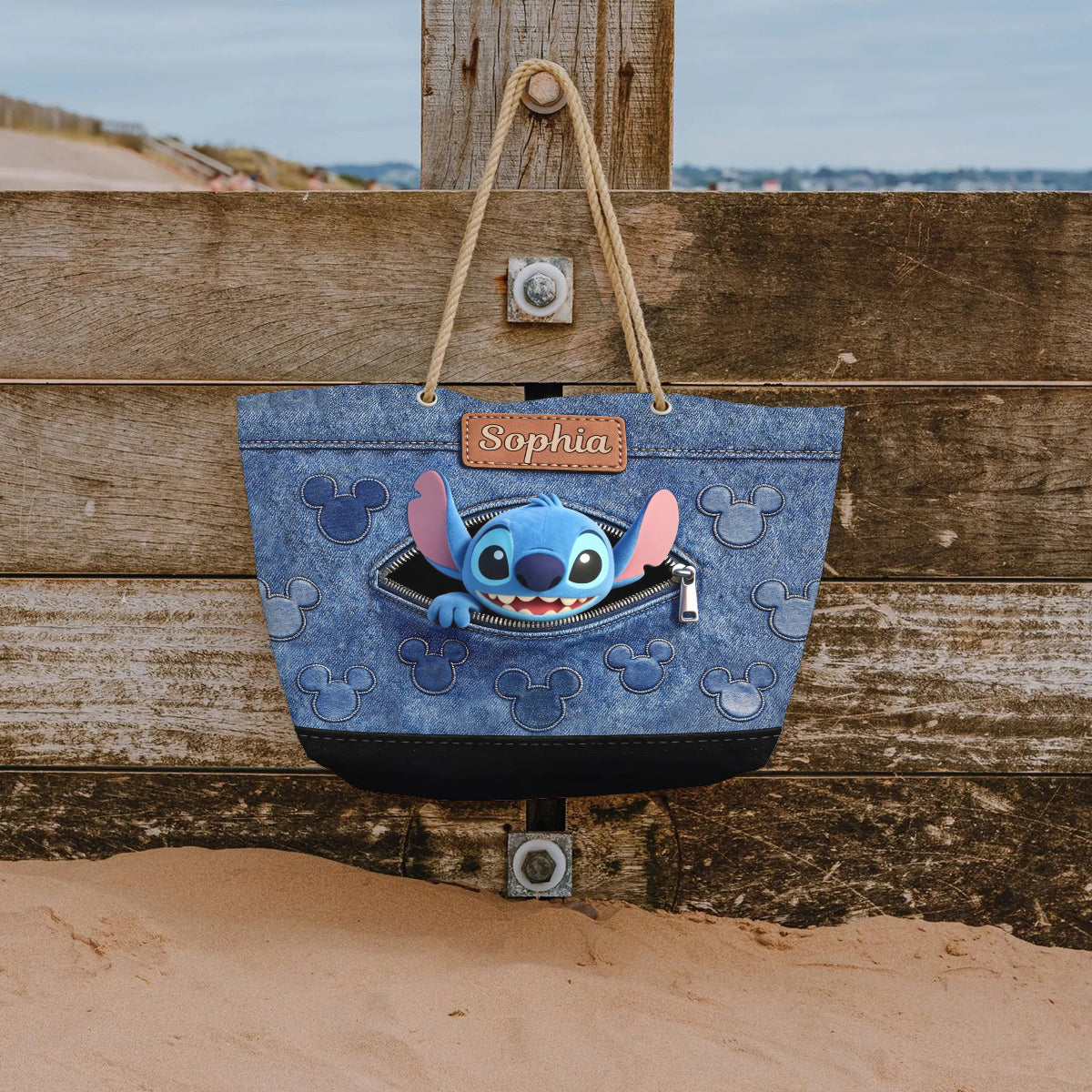 Ohana Means Family - Personalized Ohana Beach Bag