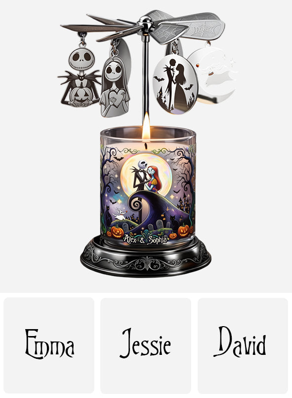 Till Death Do Us Part - Personalized Nightmare Spinning Candle Holder