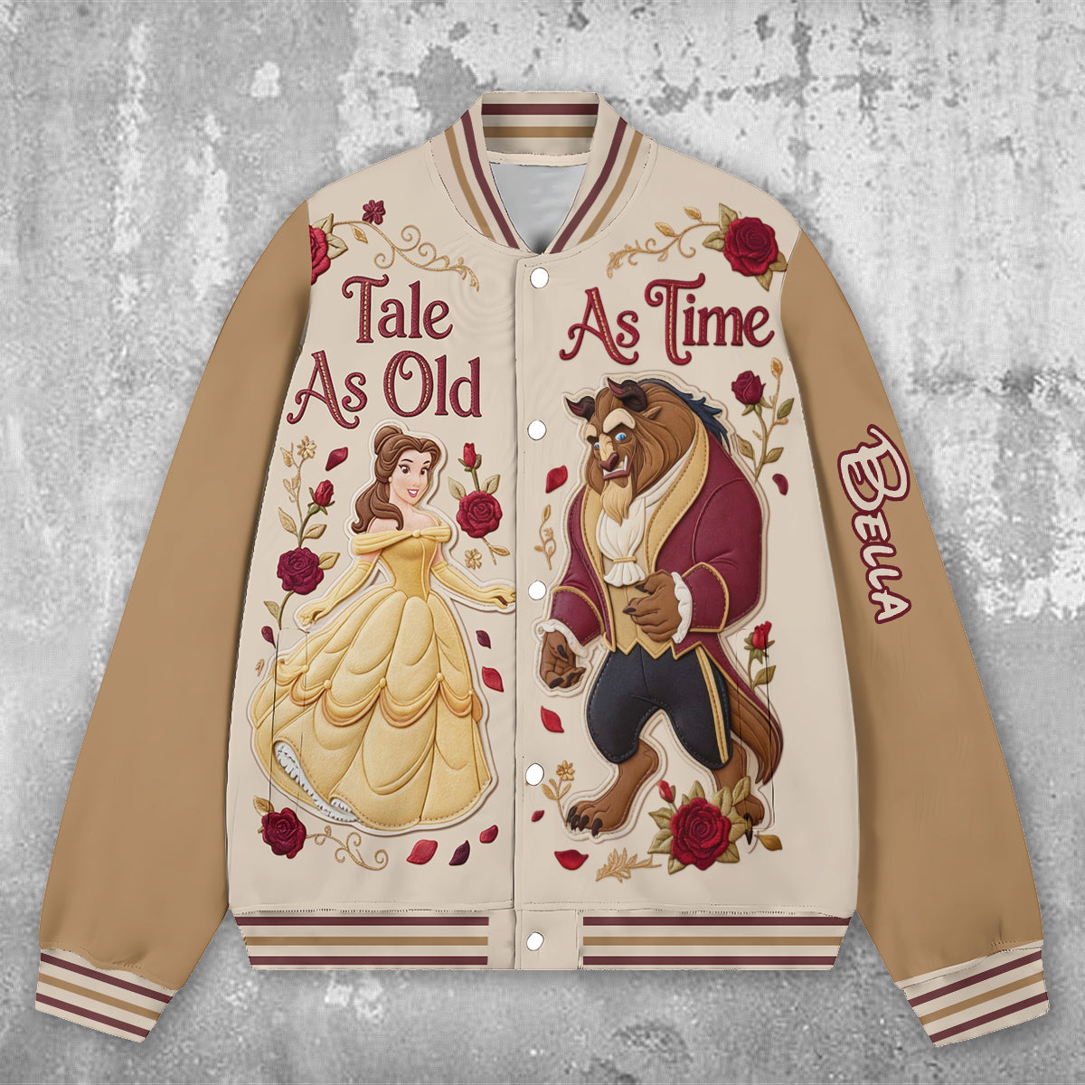 Tale As Old As Time - Personalized Beauty And The Beast Varsity Jacket