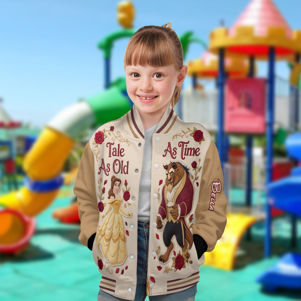 Tale As Old As Time - Personalized Beauty And The Beast Varsity Jacket