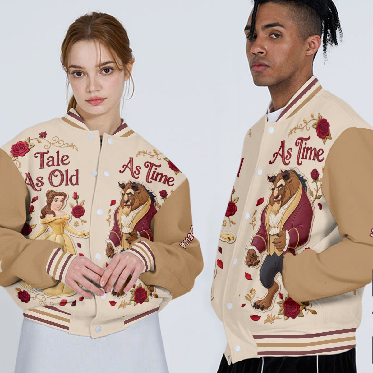 Tale As Old As Time - Personalized Beauty And The Beast Varsity Jacket