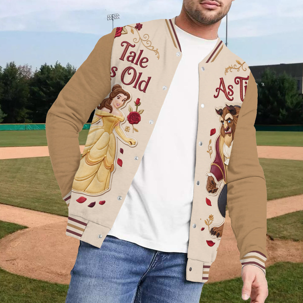 Tale As Old As Time - Personalized Beauty And The Beast Varsity Jacket