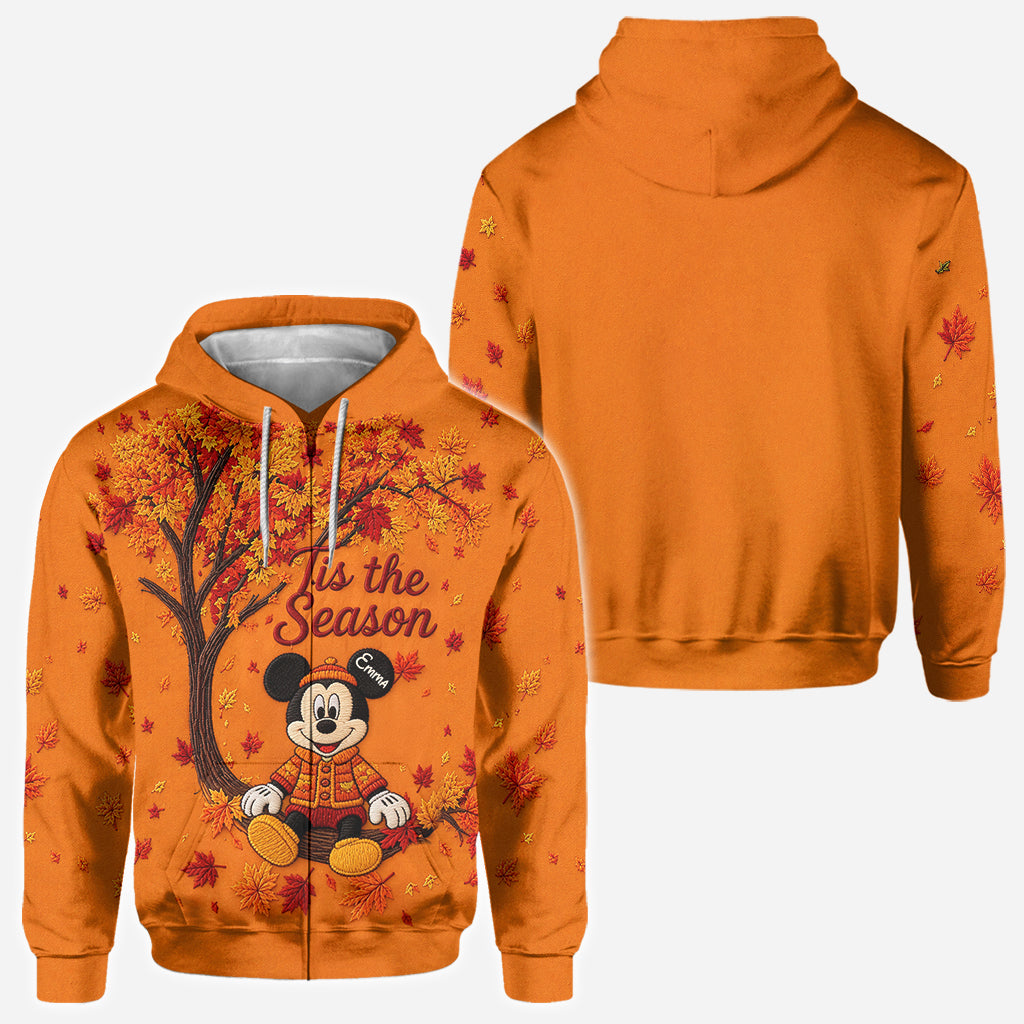 Cute Cartoon Mouse Autumn - Personalized Mouse All Over Shirt