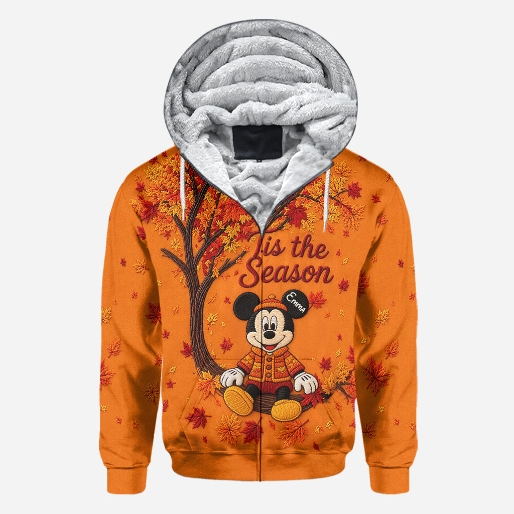 Cute Cartoon Mouse Autumn - Personalized Mouse All Over Shirt