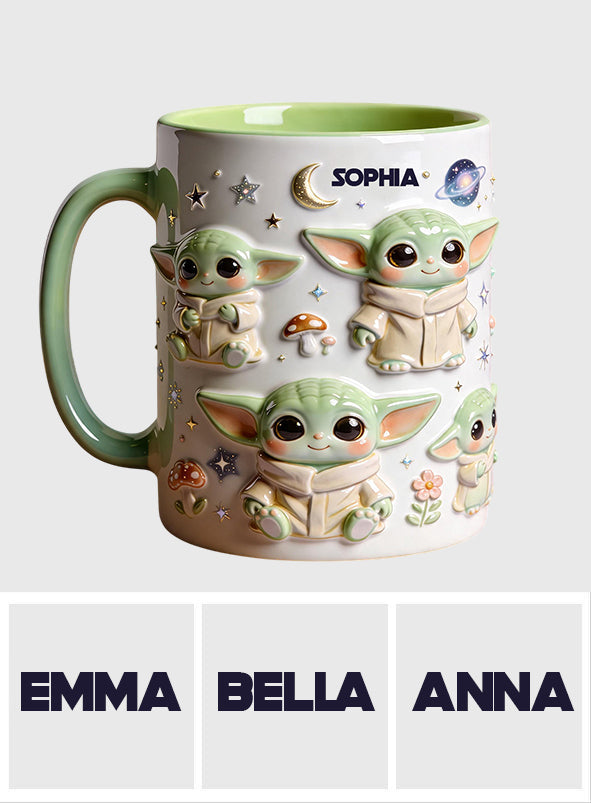 Cute Baby - Personalized The Force Accent Mug & Coaster