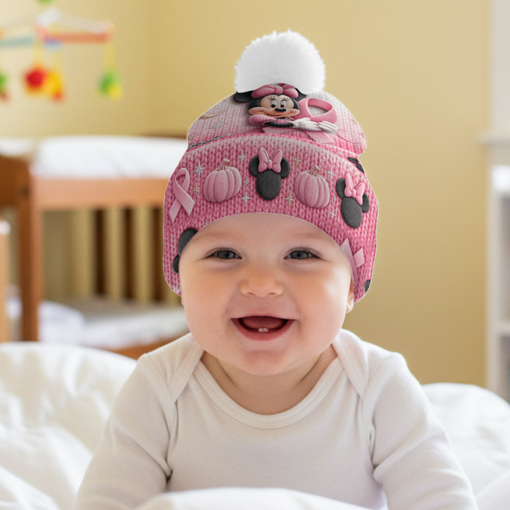 Fight Like A Girl - Personalized Breast Cancer Awareness Beanie Hat