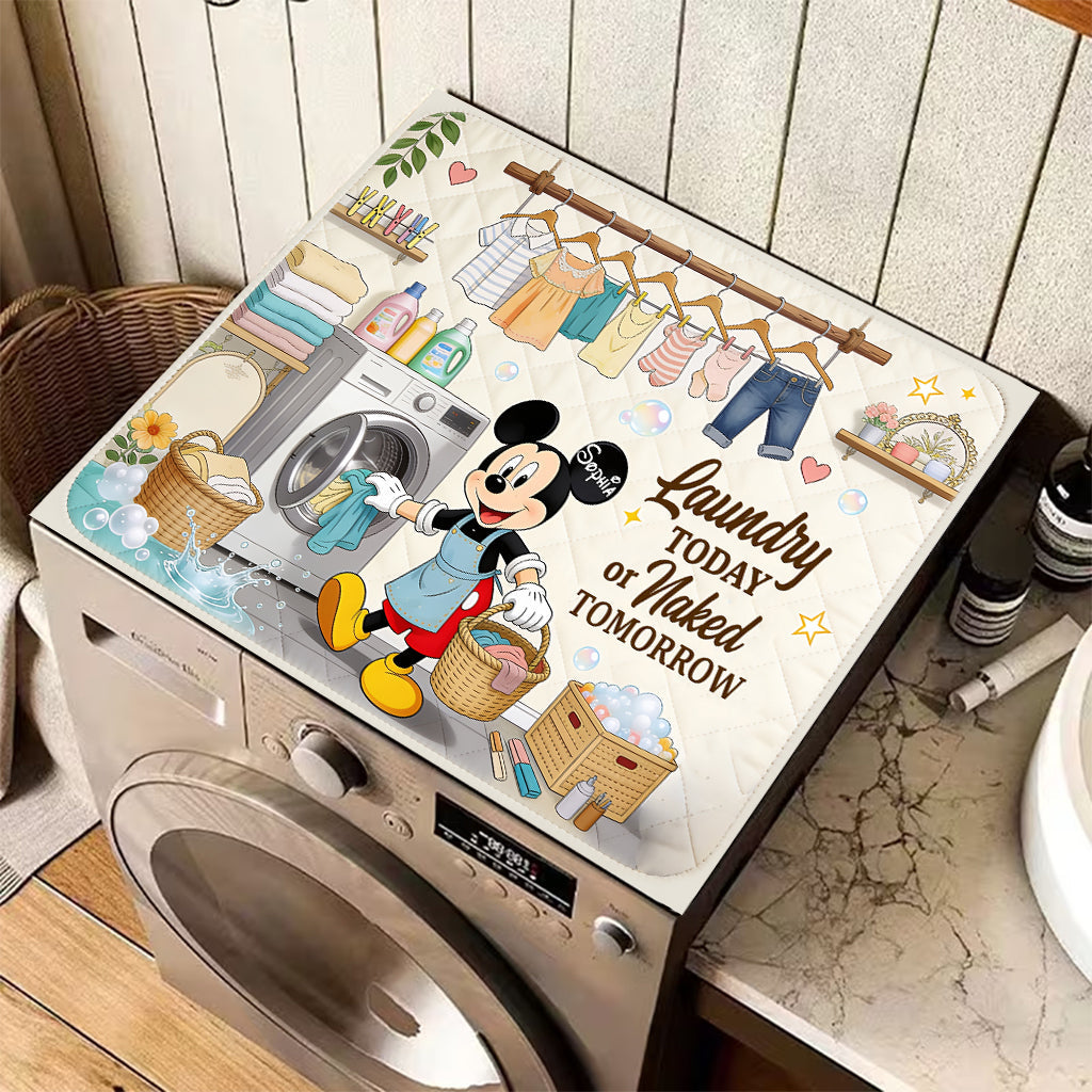 Funny Mouse Washing Machine & Dryer Top Protector Pad - Personalized Mouse Doormat