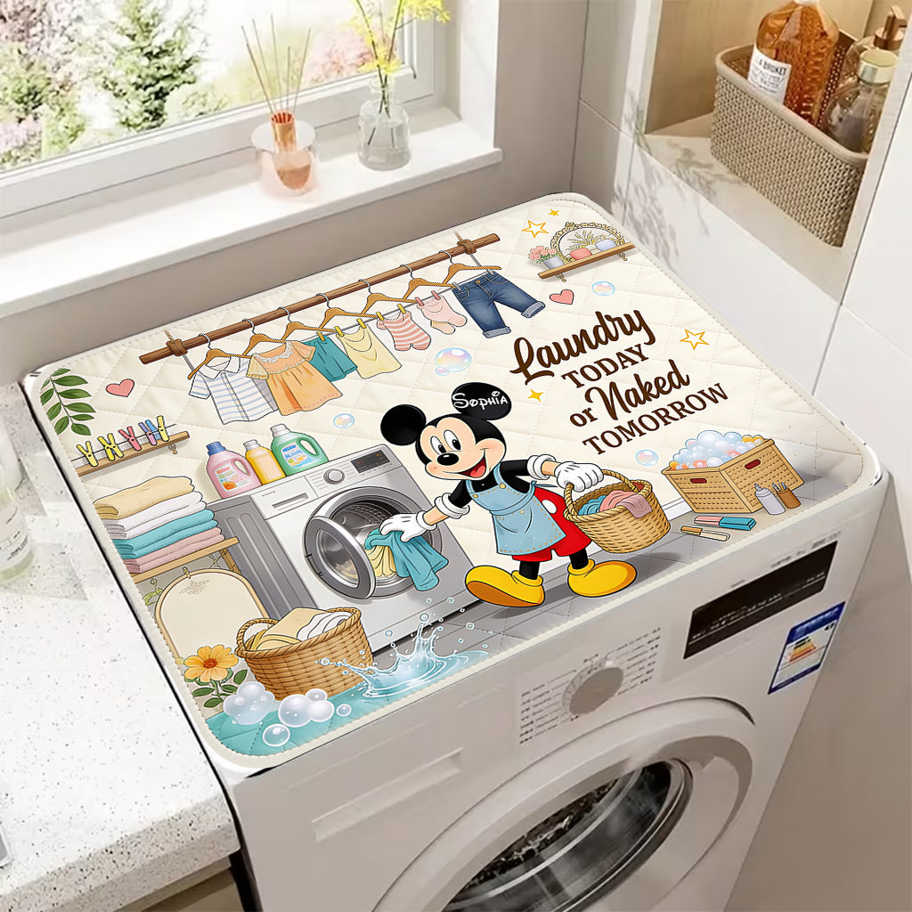 Funny Mouse Washing Machine & Dryer Top Protector Pad - Personalized Mouse Doormat